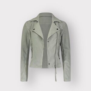 New ANTHROPOLOGIE MARRAKECH Sea mist Ashley feeway moto jacket (Sz S)